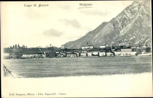 Ak Lecco Lago di Lecco Lombardia, Malgrate