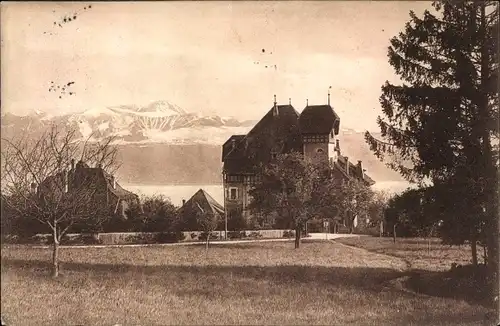 Ak Lausanne Kanton Waadt, Pensionnat Schenker & Roy, Chateau Mont Choisi