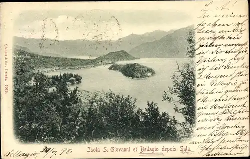 Ak Verbania Piemonte, Isola di San Giovanni et Bellagio depuis Sala