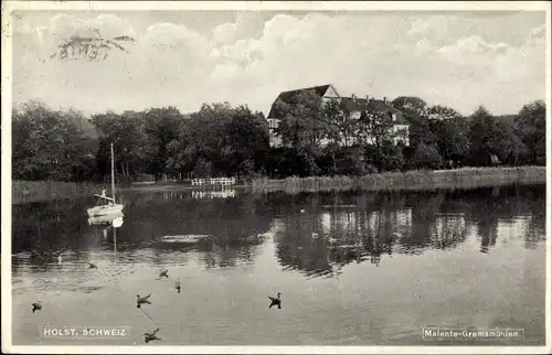 Ak Gremsmühlen Malente in Ostholstein, Wasserpartie