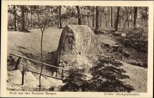 Ak Fürstenwalde an der Spree, Rauener Berge, Großer Markgrafenstein