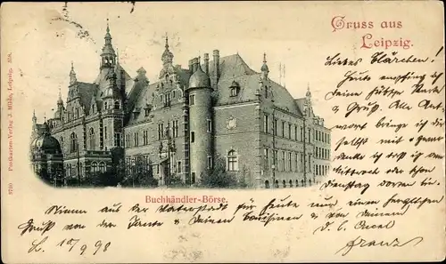 Ak Leipzig in Sachsen, Buchhändler-Börse