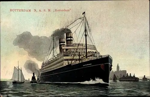 Ak Dampfer SS Nieuw Amsterdam, Holland America Line HAL