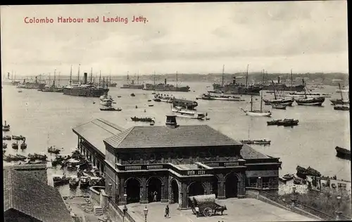 Ak Colombo Ceylon Sri Lanka, Harbour and Landing Jetty