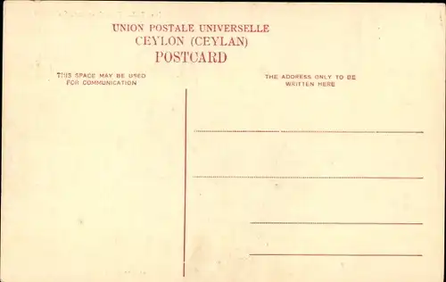 Ak Colombo Ceylon Sri Lanka, Canal Scene