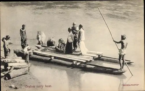 Ak Ceylon Sri Lanka, ferry boat