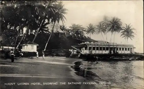 Ak Dehiwala Sri Lanka Ceylon, Mount Lavinia Hotel, the Bathing Pavilion