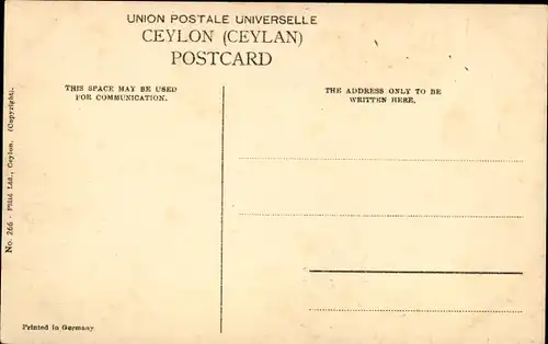 Ak Ceylon Sri Lanka, Native Fishing Canoe