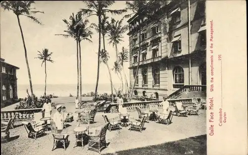 Ak Colombo Ceylon Sri Lanka, Galle Face Hotel