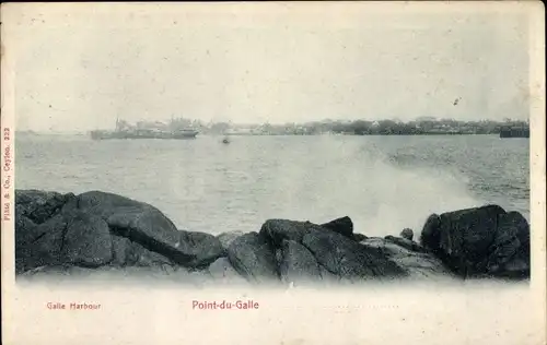 Ak Galle Ceylon Sri Lanka, Harbour, Point du Galle