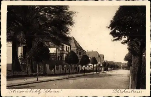 Ak Teterow in Mecklenburg, Blücherstraße