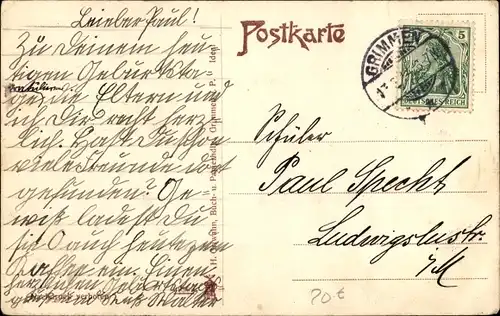 Ak Grimmen in Vorpommern, Stralsunder Vorstadt, Tor, Anwohner