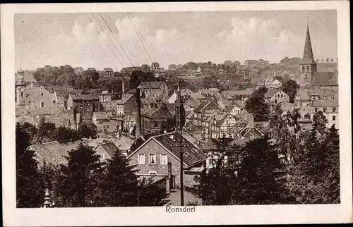 Ak Ronsdorf Wuppertal, Gesamtansicht, Kirche