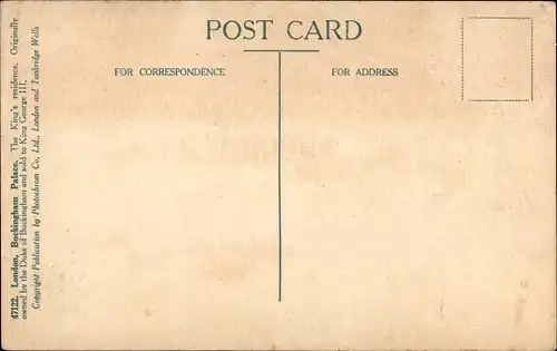 Ak City of Westminster London England, Buckingham Palace