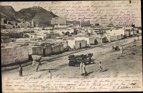 Ak Oran Algerien, Le Village Negre