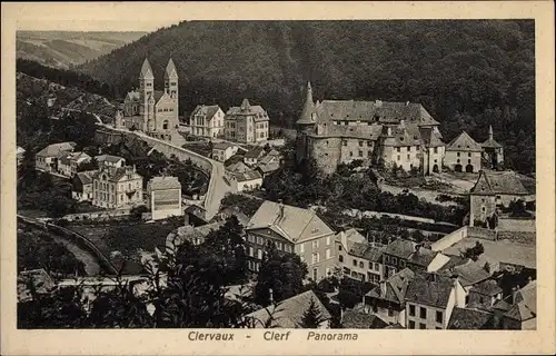 Ak Clervaux Clerf Luxemburg, Vue de la Ville, Blick auf die Ortschaft