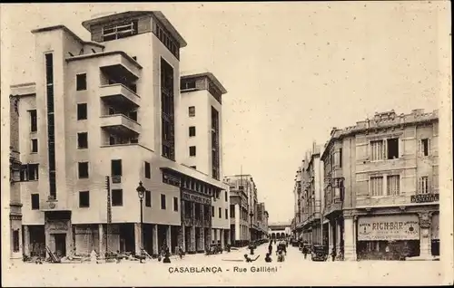 Ak Casablanca Marokko, Rue Gallieni