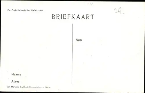 Ak Den Haag Südholland, De Oud-Hollandsche Wafelkraam, geschmückte Straßenbahn