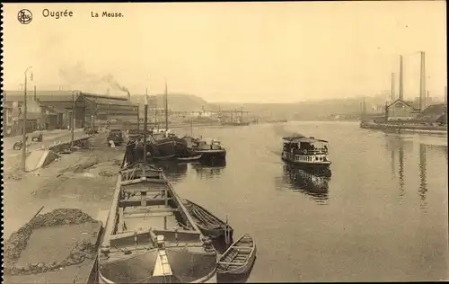 Ak Ougrée Seraing Wallonien Lüttich, La Meuse