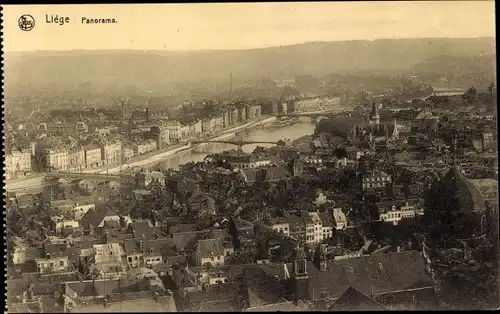 Ak Liège Lüttich Wallonien, Panorama