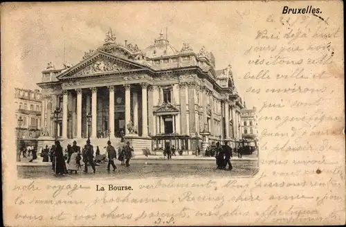 Ak Bruxelles Brüssel, La Bourse