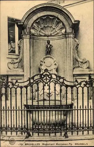 Ak Bruxelles Brüssel, Monument Manneken-Pis