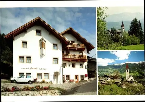 Ak Brixen Bressanone Südtirol, Gasthof Neuwirt, Ortsansicht, Kirche