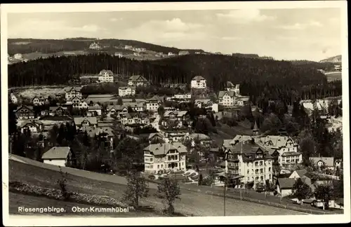 Ak Karpacz Ober-Krummhübel im Riesengebirge Schlesien, Gesamtansicht