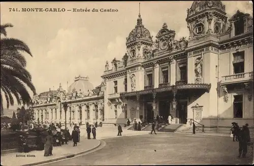 Ak Monte Carlo Monaco, Entrée du Casino