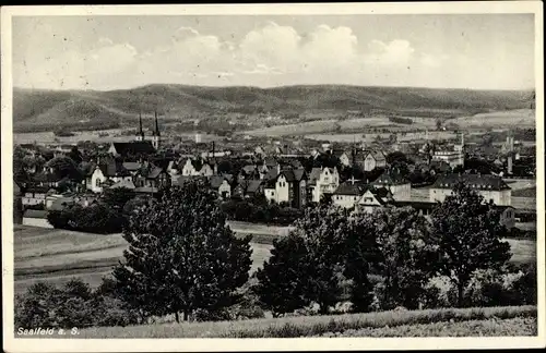 Ak Saalfeld an der Saale Thüringen, Ortsansicht