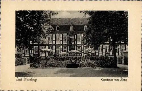 Ak Bad Meinberg am Teutoburger Wald, Kurhaus zur Rose, Außenansicht