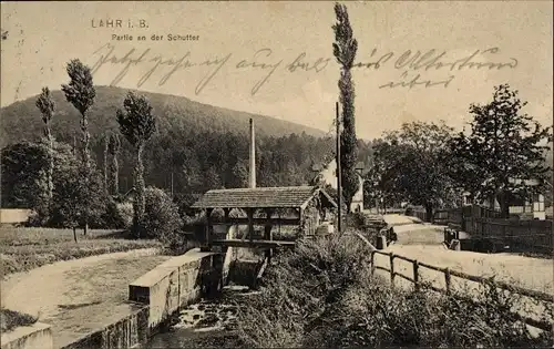 Ak Lahr im Schwarzwald Baden, Partie an der Schuffer