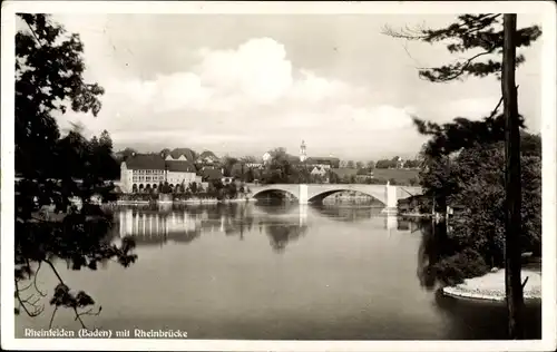 Ak Rheinfelden in Baden, Panorama mit Rheinbrücke