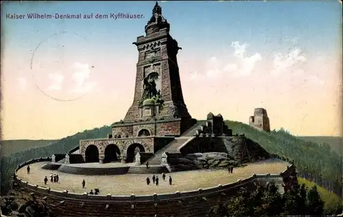Ak Steinthaleben Kyffhäuserland, Denkmal Kaiser Wilhelm I. auf dem Kyffhäuser