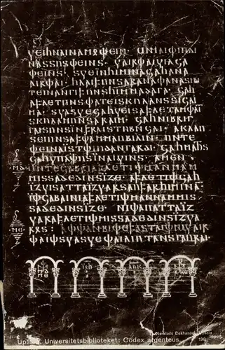 Ak Upsala Uppsala Schweden, Universitätsbiblioteket: Codex argenteus