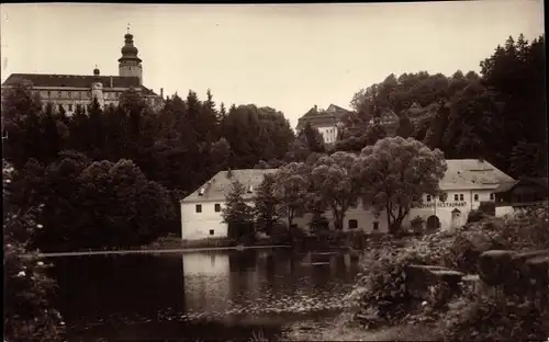 Ak Lemberk Lämberg Jablonné v Podještědí Deutsch Gabel Region Reichenberg, Schloss, Brauerei