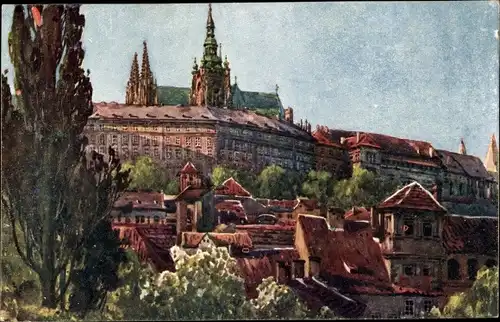 Künstler Ak A. Zeyer, Praha Prag Tschechien, Hradčany Hradschin