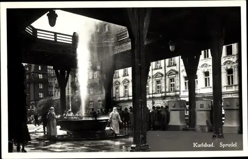 Ak Karlovy Vary Karlsbad Stadt, Sprudel