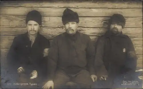 Ak Gefangenen Typen, Kriegsgefangene Russen, I WK