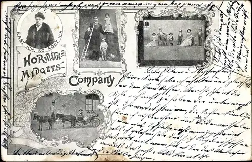 Ak Horwarth's Midgets Company, Liliputaner, Kutsche