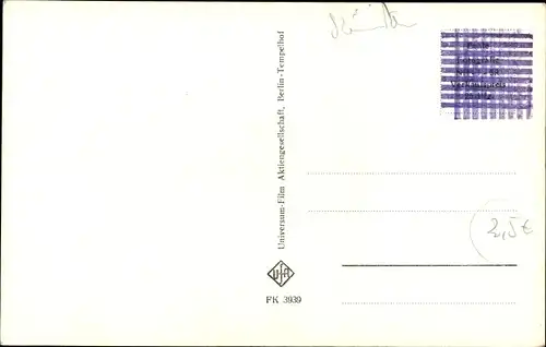 Ak Schauspieler Claus Holm, Portrait, UFA Film, Autogramm