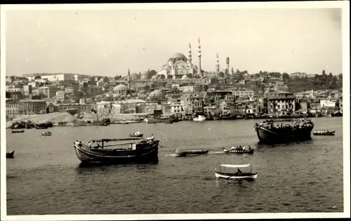 Foto Ak Türkei, Panorama, Boote