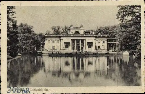 Ak Warszawa Warschau Polen, Lazienkipalast