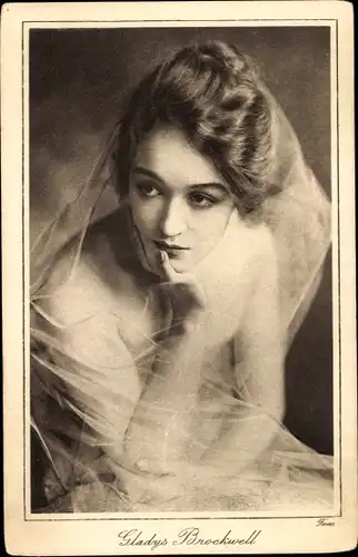 Ak Schauspielerin Gladys Brockwell, Portrait
