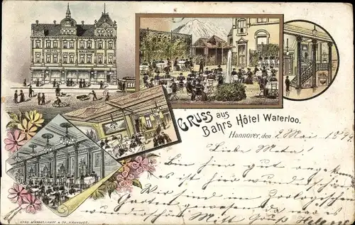 Litho Hannover in Niedersachsen, Hotel Waterloo, Innenansicht