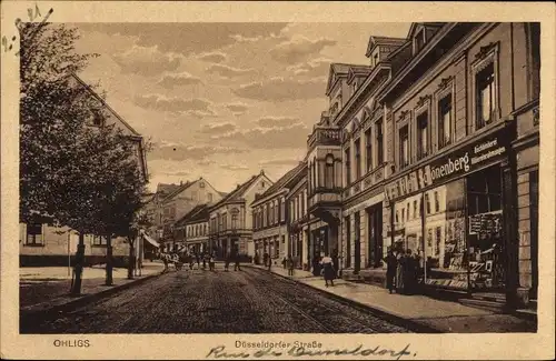 Ak Ohligs Solingen Bergisches Land, Düsseldorfer Straße, Buchbinderei