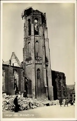 Ak Middelburg Zeeland Niederlande, Lange Jan