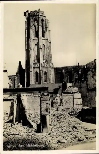 Ak Middelburg Zeeland Niederlande, Lange Jan