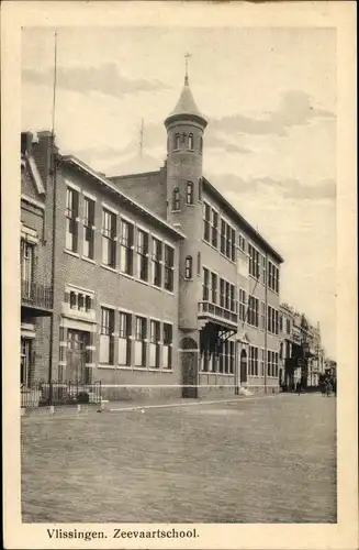 Ak Vlissingen Zeeland Niederlande, Zeevaartschool