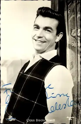 Ak Schauspieler Claus Biederstaedt, Portrait, Autogramm